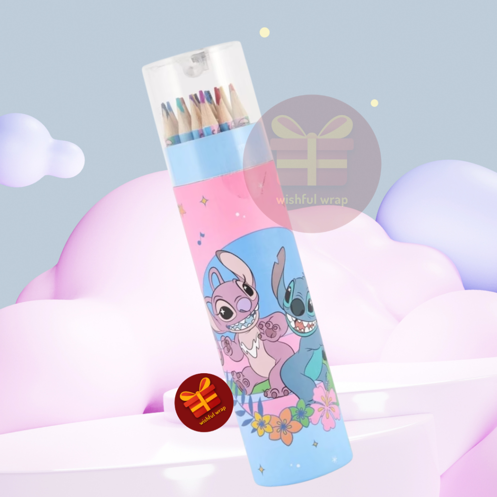 24 Pack Disney Lilo & Stitch  Pencils Cylinder