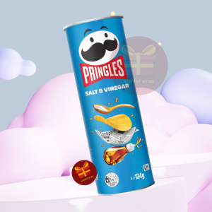 Pringles Salt & Vinegar Flavour  Potato Chips 134g